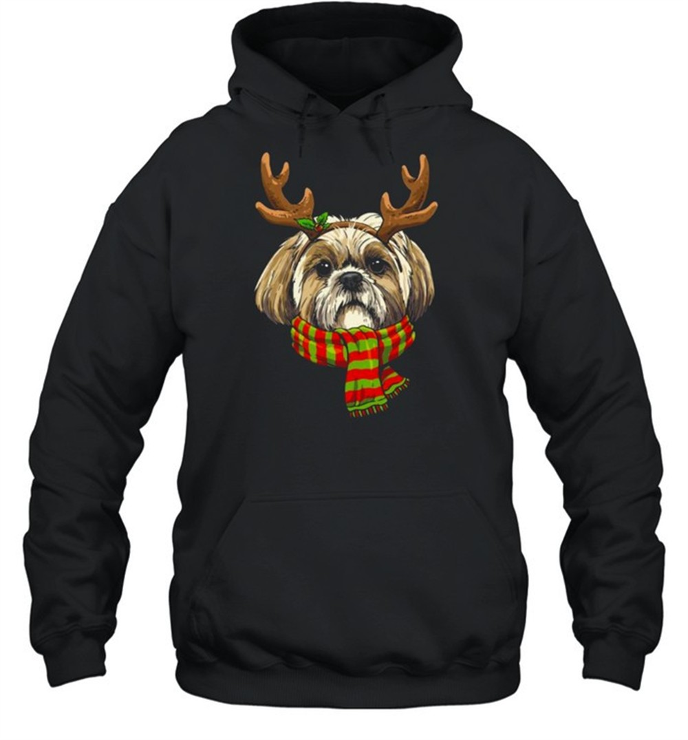 Shih Tzu Mom Dog Owners Lovers Animal Keepers Christmas T-Shirt