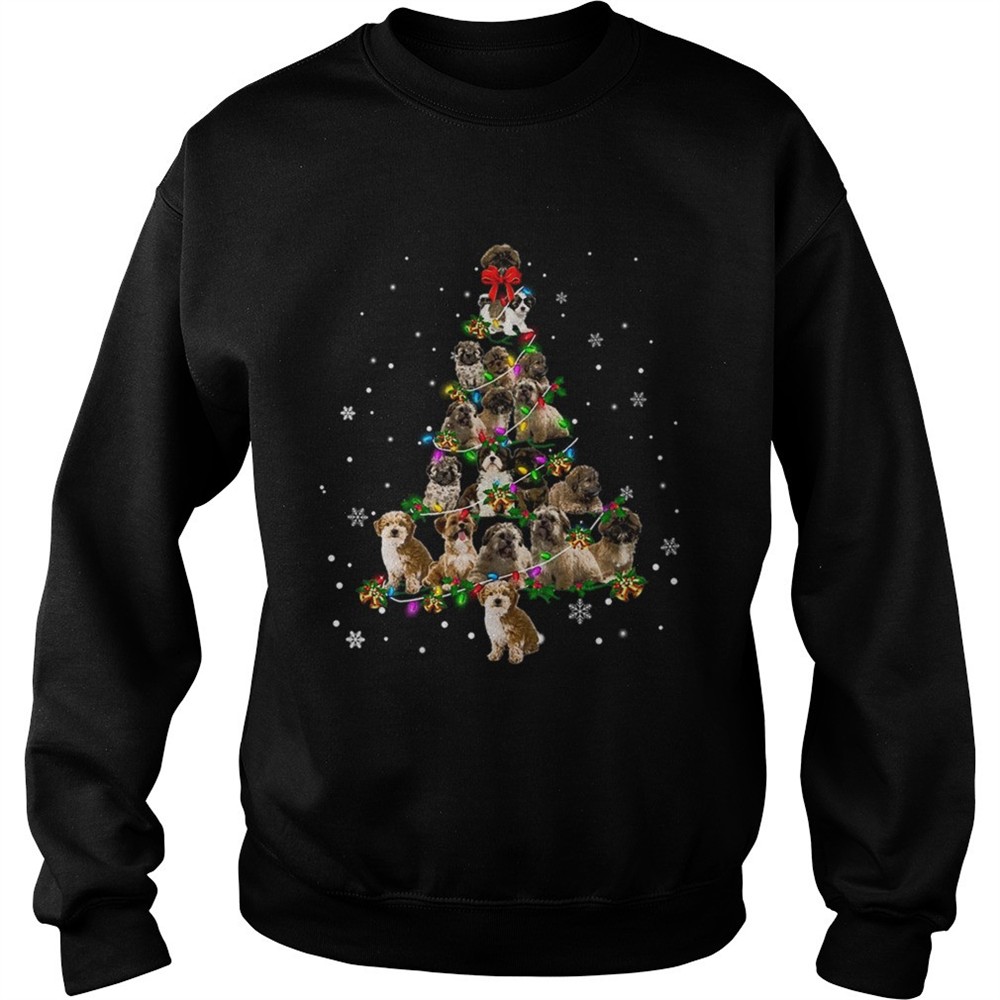 Shihpoo Christmas Tree TShirt