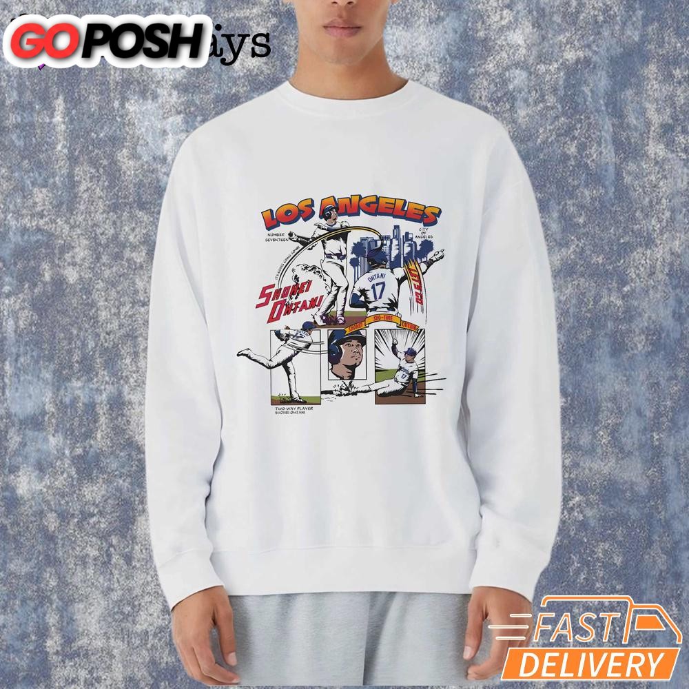 shohei-ohtani-los-angeles-d-comic-t-shirt-f5wrcrik Shohei Ohtani Los Angeles D Comic T-Shirt