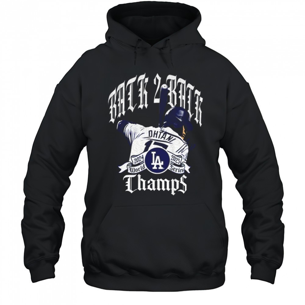 Shohei Ohtani Los Angeles Dodgers New Era Back-to-Back World Series Champions shirt