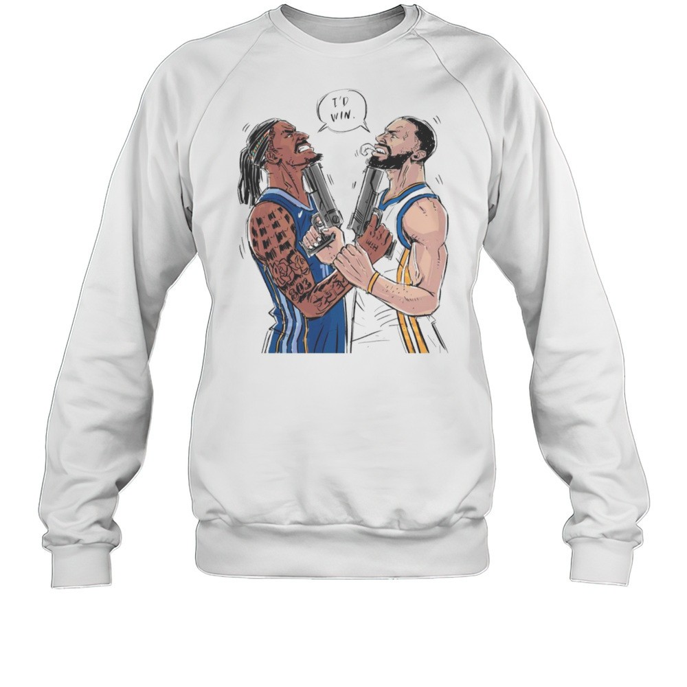 Shooter Stephen Curry Warriors Vs. Shooter Ja Morant Grizzlies Id Win Painting 2025 T-shirt