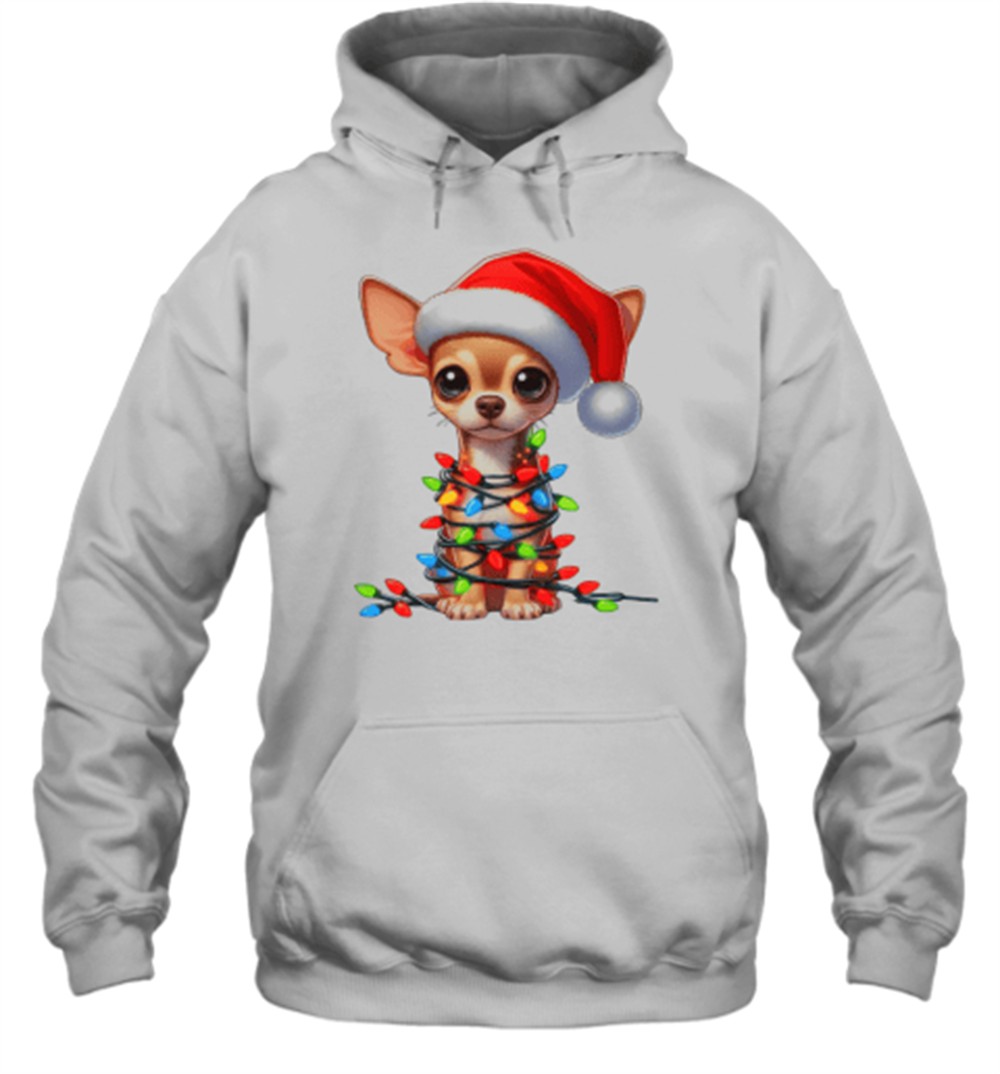 Short Haired Chihuahua Dog Christmas T-Shirt