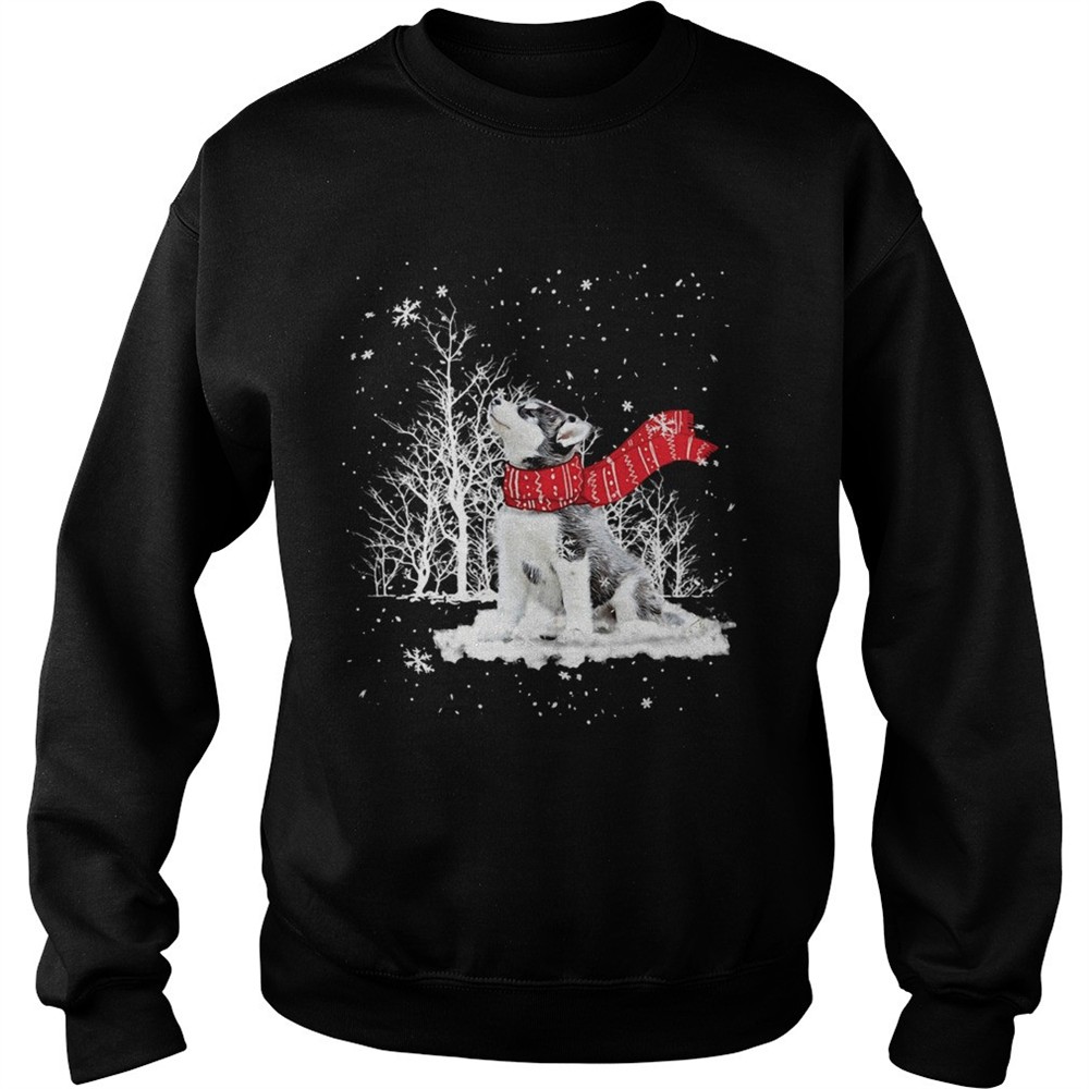 Siberian Husky Snow Crewneck shirt