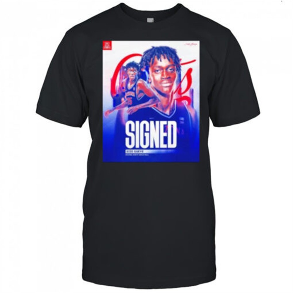 Signed Sidi Gueye Arizona Wildcats mens basketball shirt