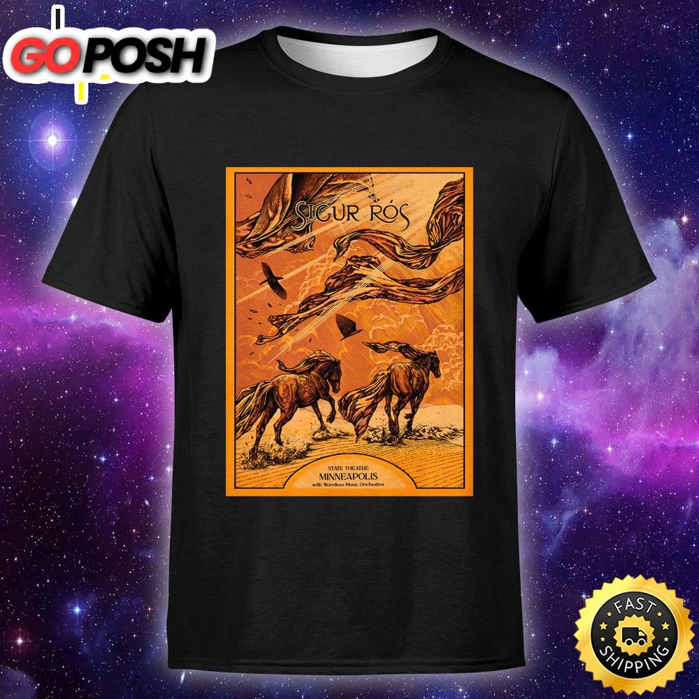 Sigur Rós Minneapolis August 21, 2025 Poster Unisex T-shirt
