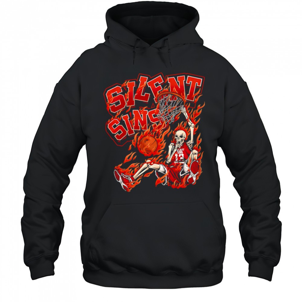 Silent Sins skeleton basketball Miami Heat shirt