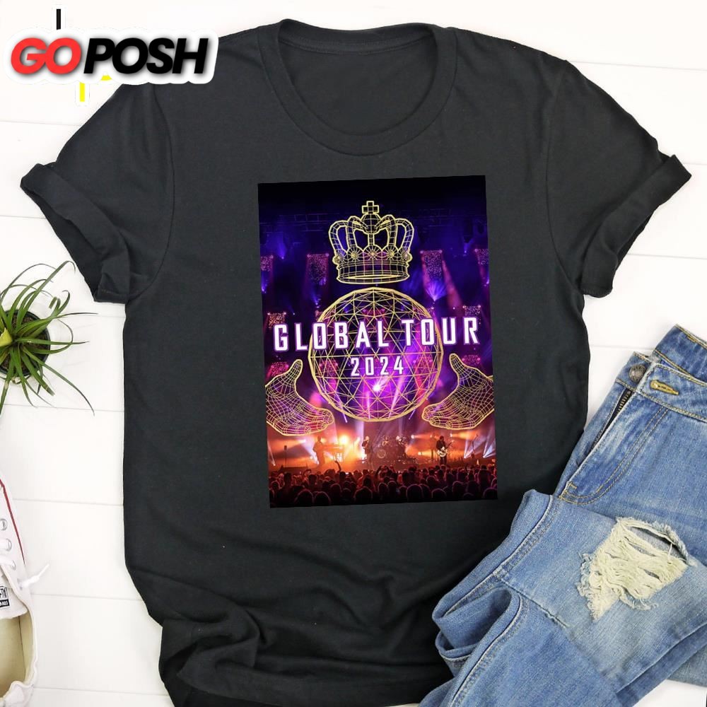Simple Minds Global Tour 2025 Merch Black T-shirt