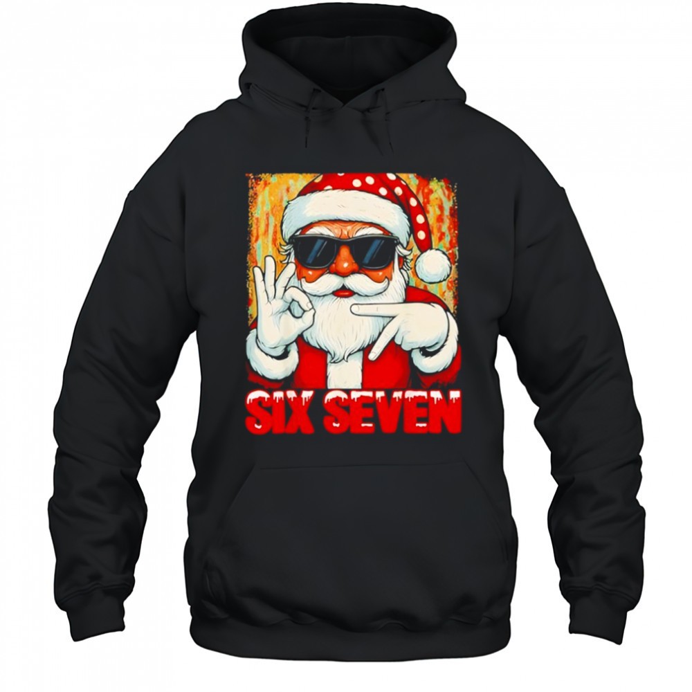 Six Seven Meme Christmas Cool Santa shirt