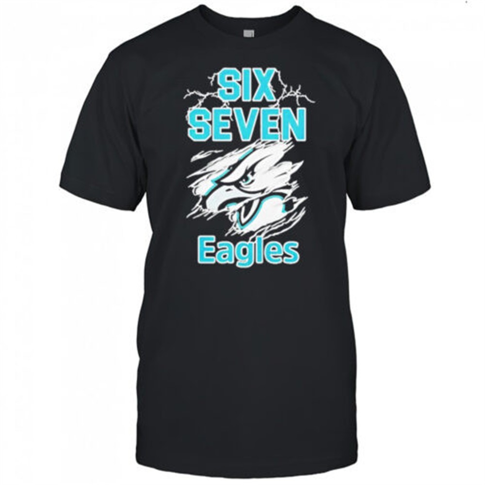 six-seven-philadelphia-eagles-logo-lightning-shirt-vktpoku1 Six Seven Philadelphia Eagles logo lightning shirt