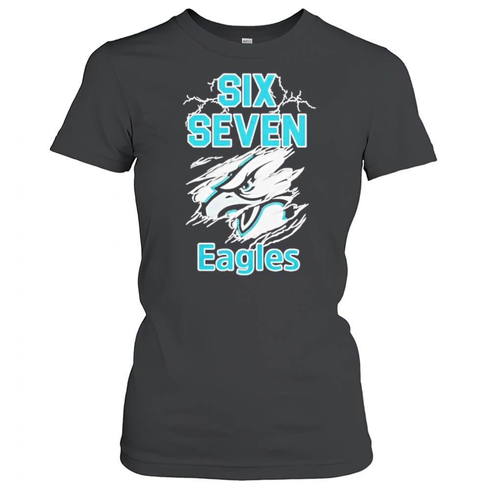six-seven-philadelphia-eagles-logo-lightning-shirt-vktpoku1 Six Seven Philadelphia Eagles logo lightning shirt