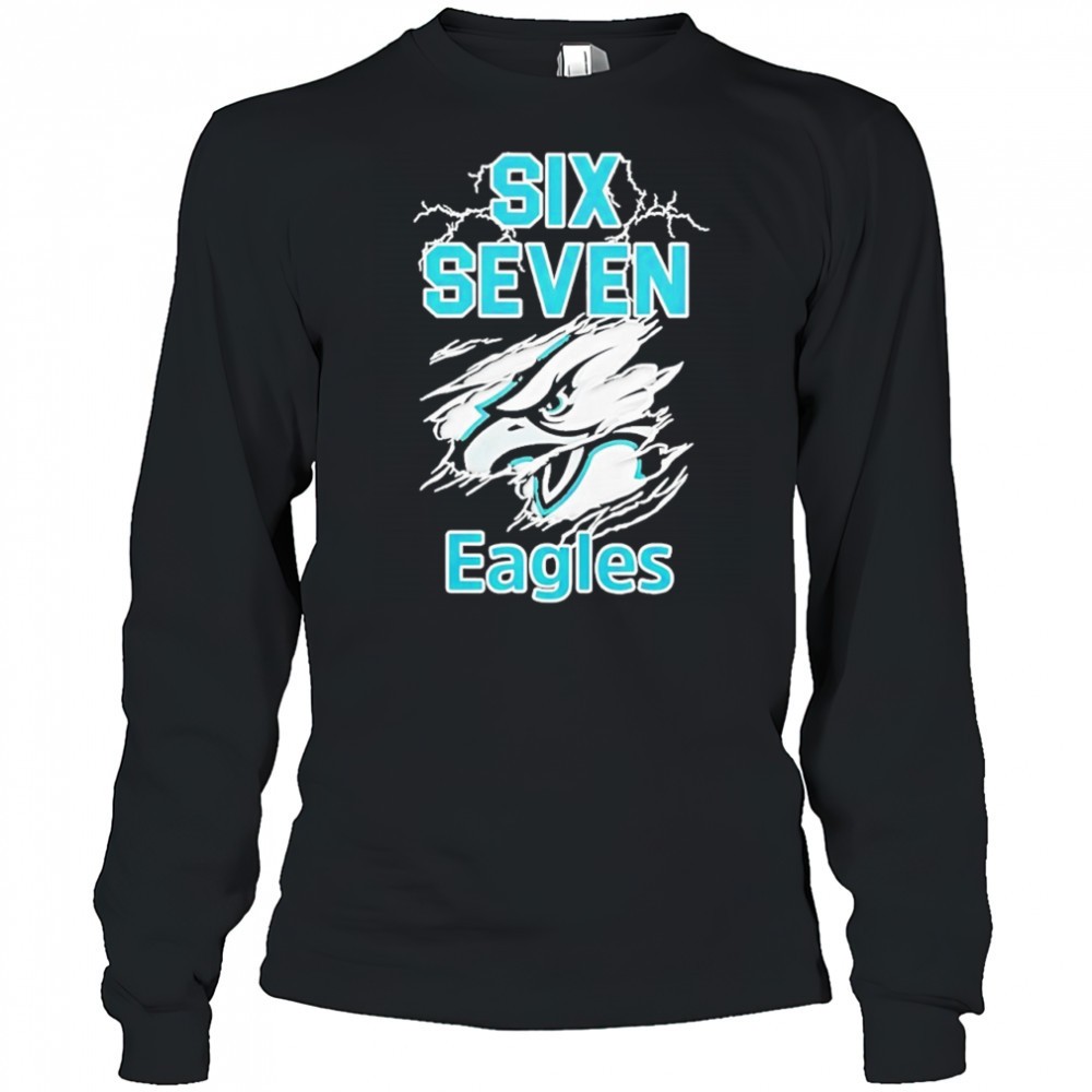 six-seven-philadelphia-eagles-logo-lightning-shirt-vktpoku1 Six Seven Philadelphia Eagles logo lightning shirt