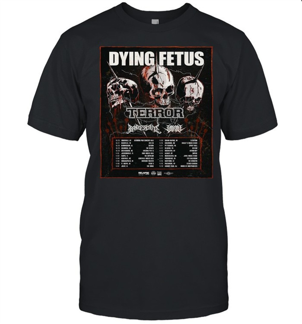 skull-dying-fetus-terror-t-shirt-pdvztm4x Skull Dying Fetus Terror T-shirt