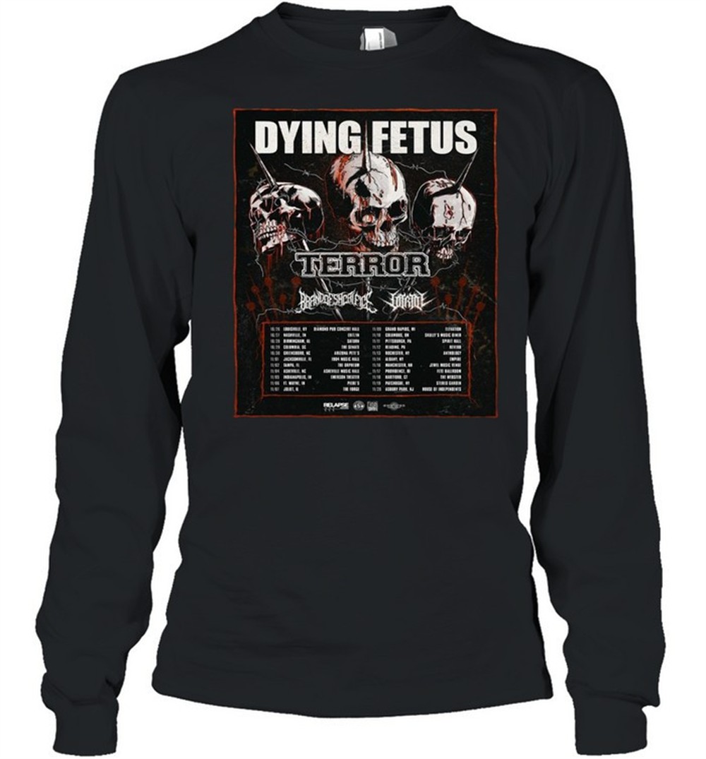 skull-dying-fetus-terror-t-shirt-pdvztm4x Skull Dying Fetus Terror T-shirt