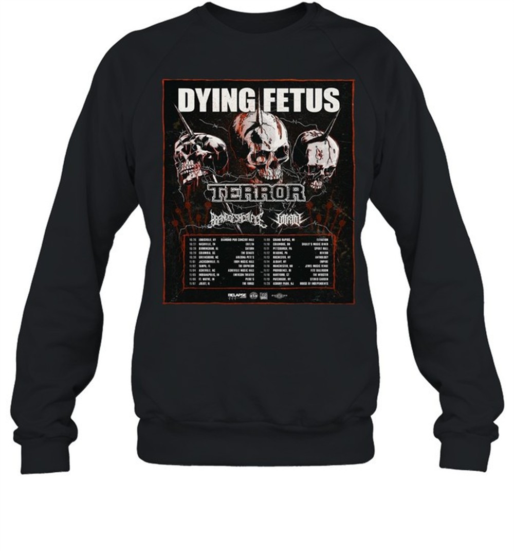 skull-dying-fetus-terror-t-shirt-pdvztm4x Skull Dying Fetus Terror T-shirt
