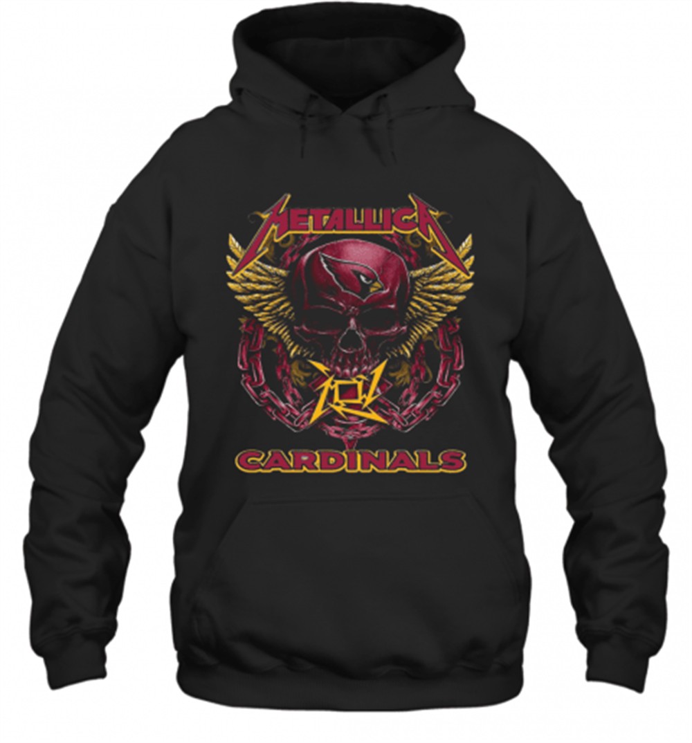 Skull Metallic Cardinals T-Shirt