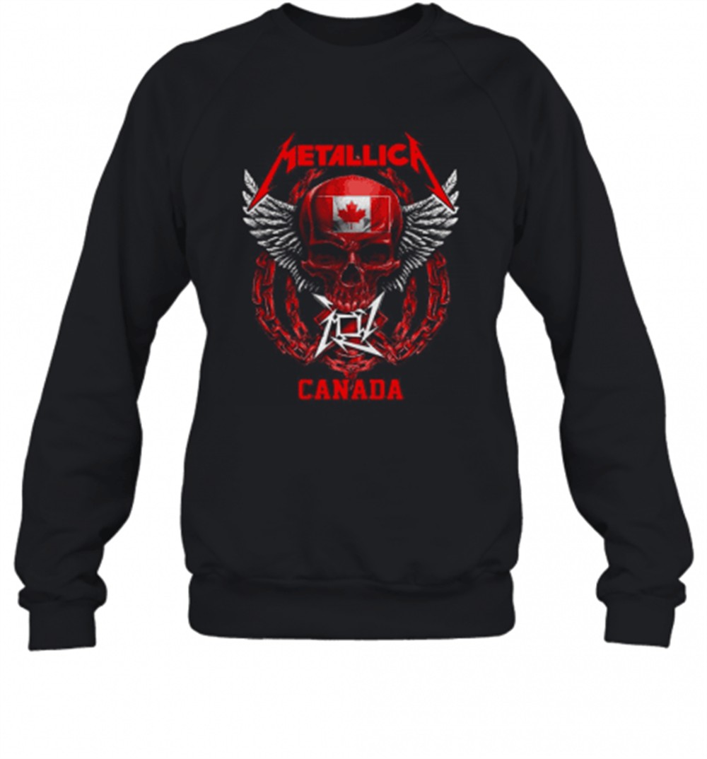 skull-metallica-canada-flag-t-shirt-2rh332t7 Skull Metallica Canada Flag T-Shirt