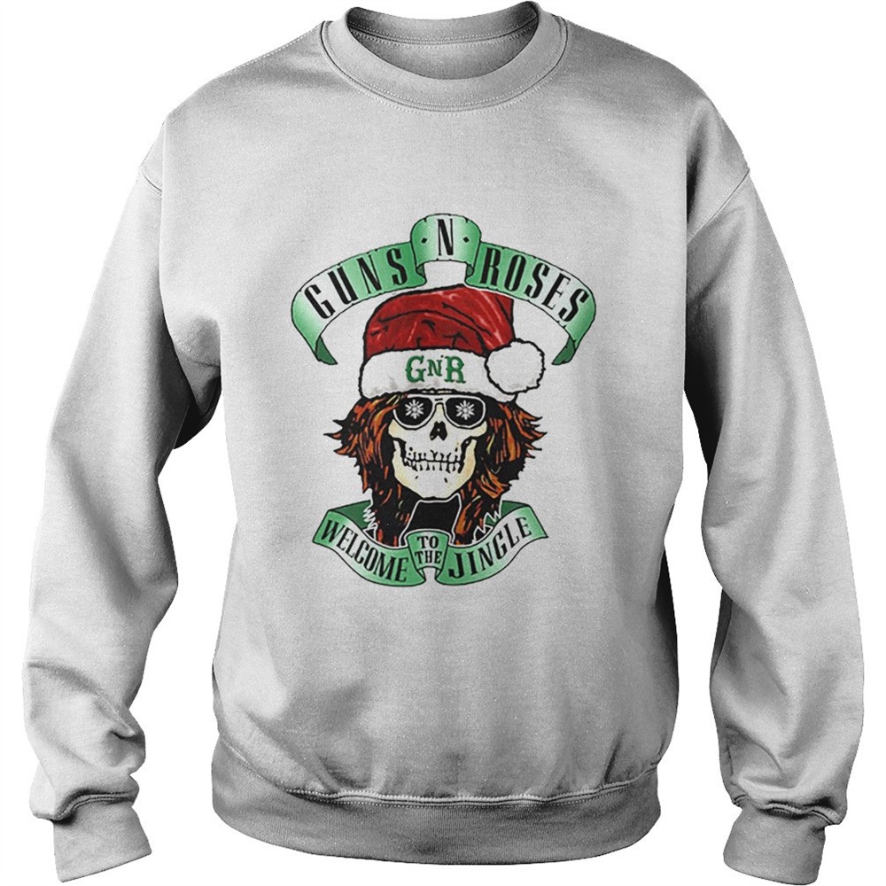 Skull Santa Guns N Roses GNR welcome to the Jingle shirt
