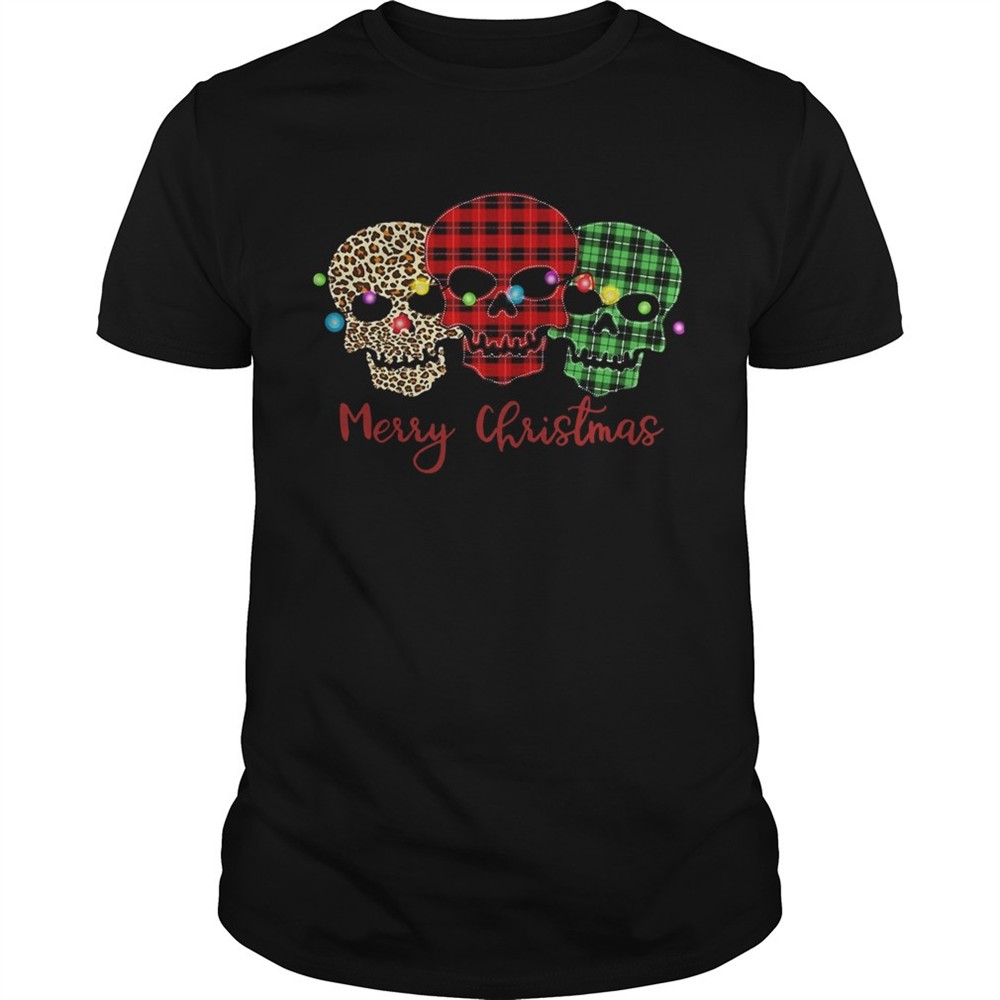 skulls-leopard-plaid-printed-merry-christmas-shirt-5ks5ysu9 Skulls Leopard Plaid Printed Merry Christmas shirt