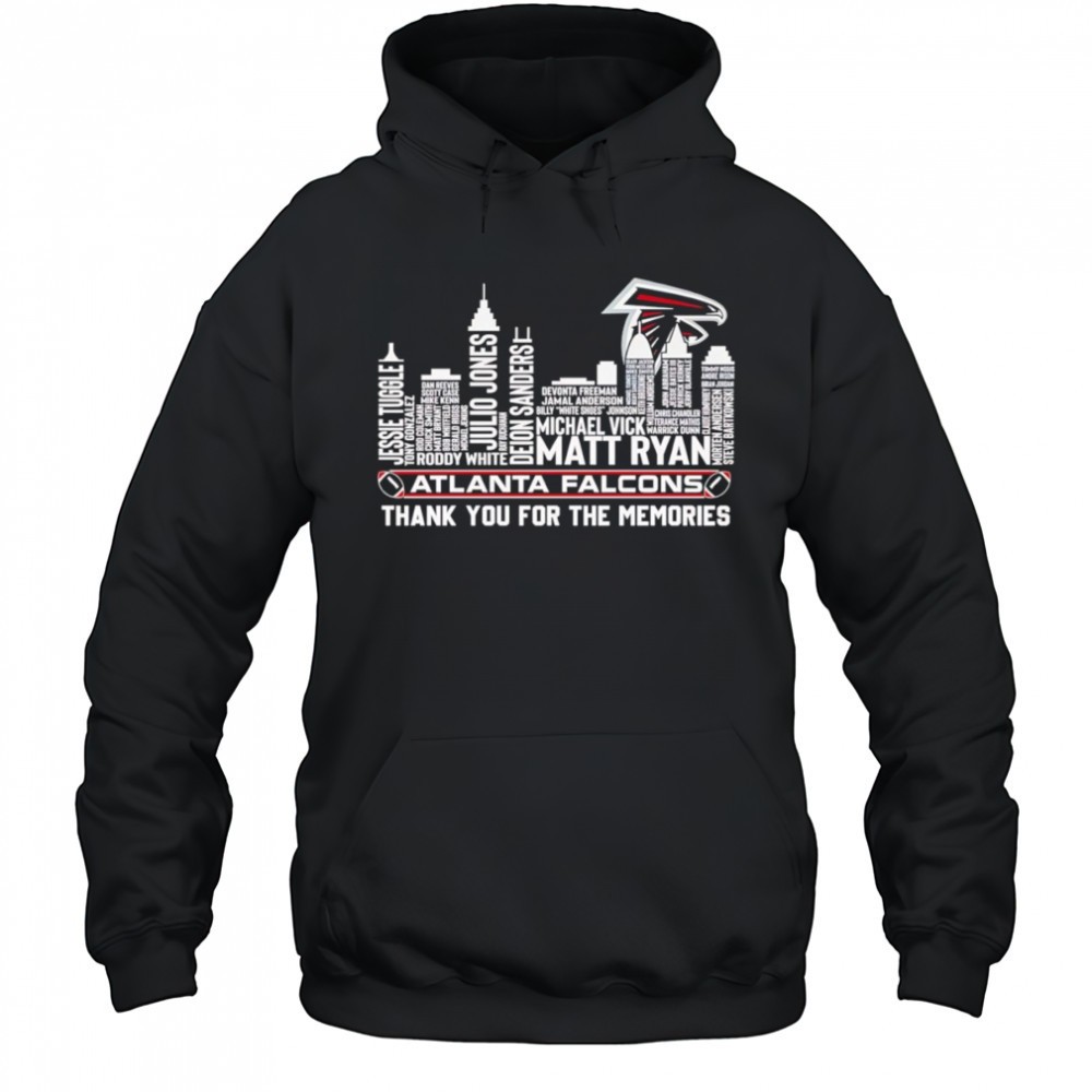 Skyline Name Atlanta Falcons Thank You For The Memories Shirt