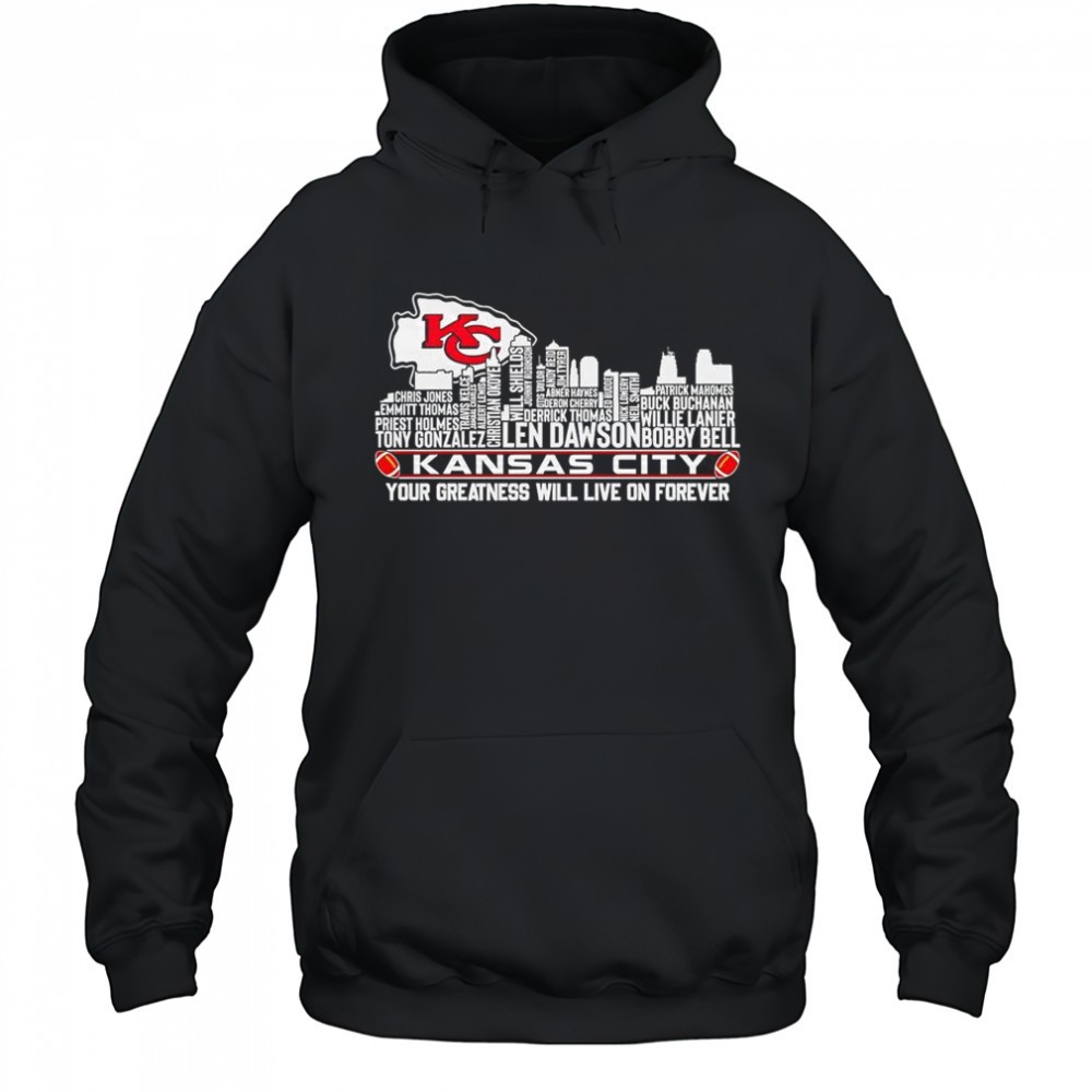 Skyline Name Kansas City Your Greatness Will Live On Forever T-Shirt
