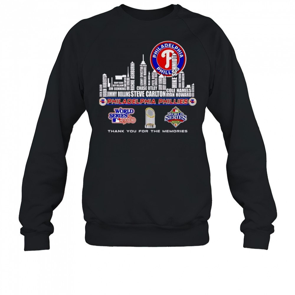 skyline-name-philadelphia-phillies-world-series-thank-you-for-the-memories-t-shi-g6dis9fn Skyline Name Philadelphia Phillies World Series Thank You For The Memories T-Shirt