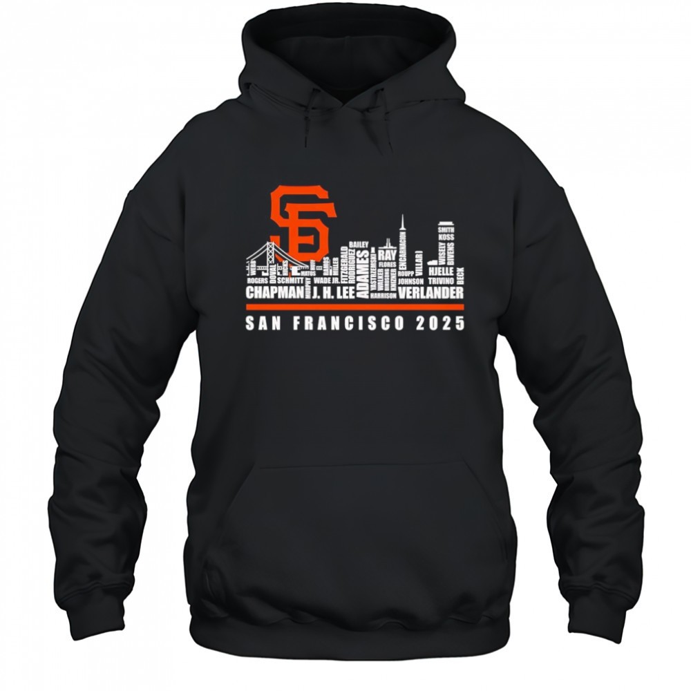 Skyline name San Francisco Giants 2025 shirt