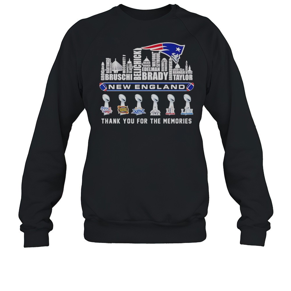Skyline New England Patriots Thank You For The Memories Shirt