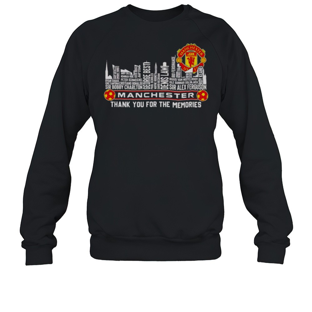 Skyline Players Name Manchester United Thank You For The Memories Shirt