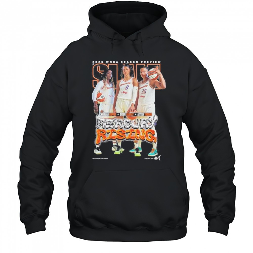 SLAM 256 Phoenix Mercury 2025 WNBA Season Preview Kahleah Copper, Satou Sabally, Alyssa Thomas t-shirt