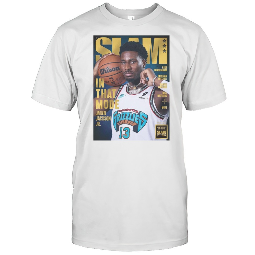 slam-cover-gold-metal-jaren-jackson-jr-in-that-mode-memphis-grizzlies-2025-t-sh-p6p9f5yo SLAM Cover Gold Metal Jaren Jackson Jr. In That Mode Memphis Grizzlies 2025 T-shirt