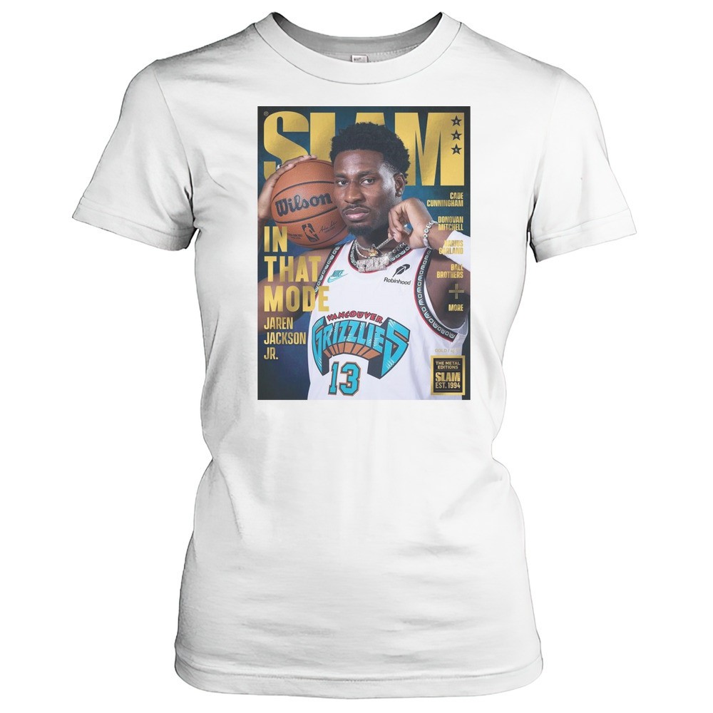 slam-cover-gold-metal-jaren-jackson-jr-in-that-mode-memphis-grizzlies-2025-t-sh-p6p9f5yo SLAM Cover Gold Metal Jaren Jackson Jr. In That Mode Memphis Grizzlies 2025 T-shirt
