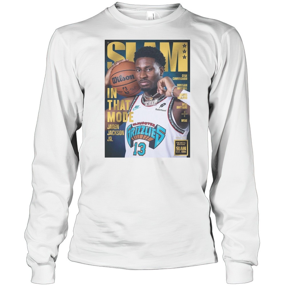 slam-cover-gold-metal-jaren-jackson-jr-in-that-mode-memphis-grizzlies-2025-t-sh-p6p9f5yo SLAM Cover Gold Metal Jaren Jackson Jr. In That Mode Memphis Grizzlies 2025 T-shirt