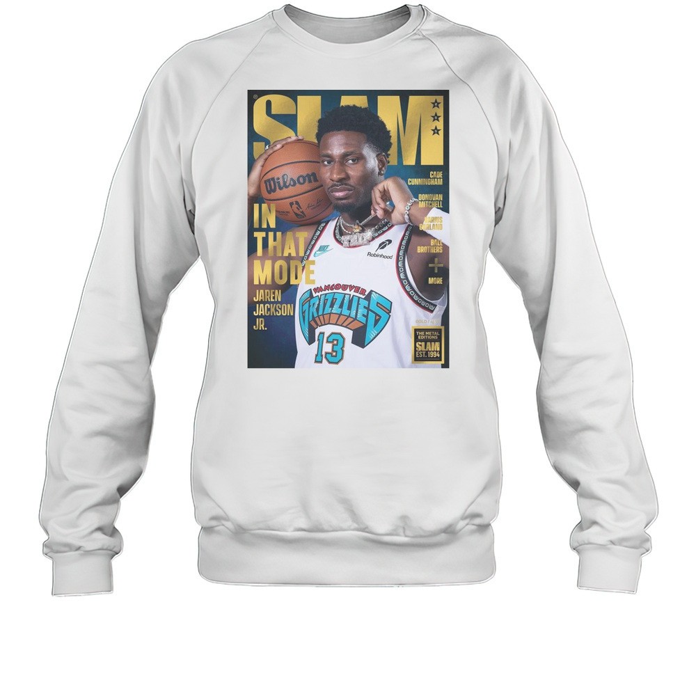SLAM Cover Gold Metal Jaren Jackson Jr. In That Mode Memphis Grizzlies 2025 T-shirt