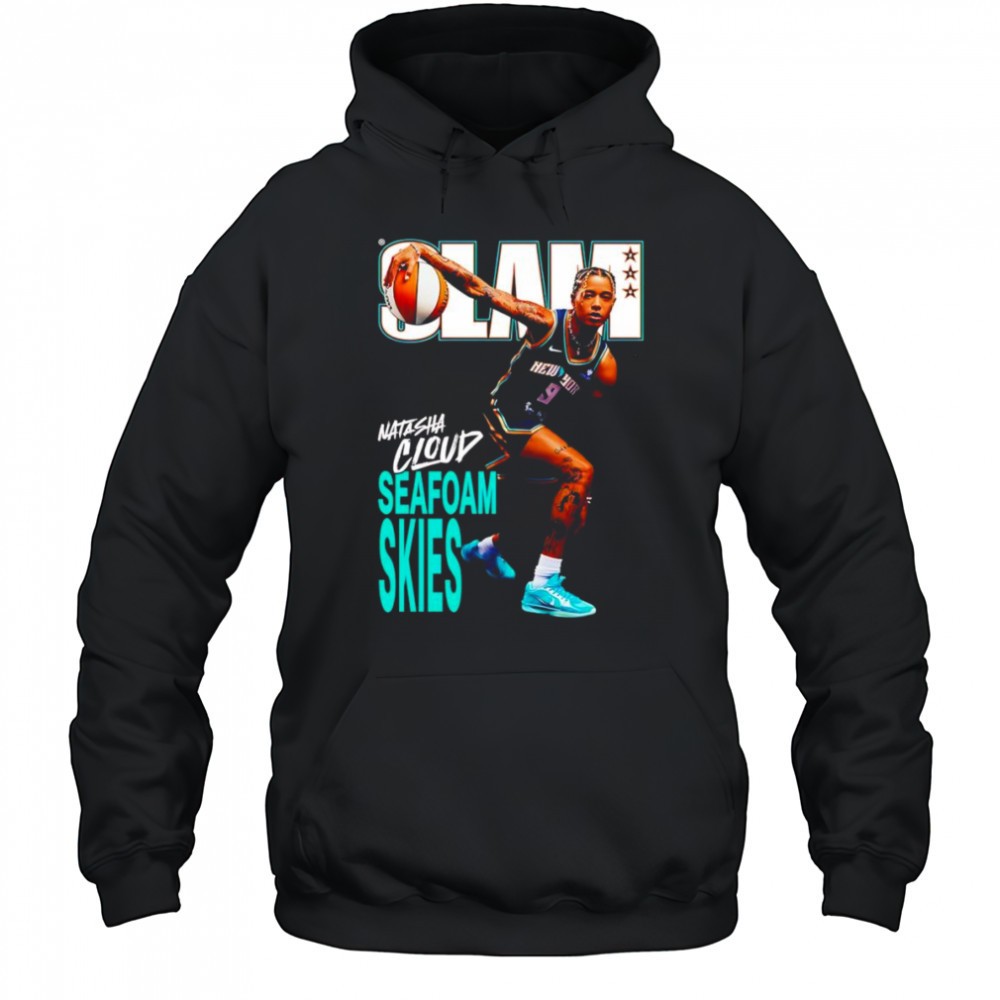 Slam Natasha Cloud seafoam skies basketball shirt