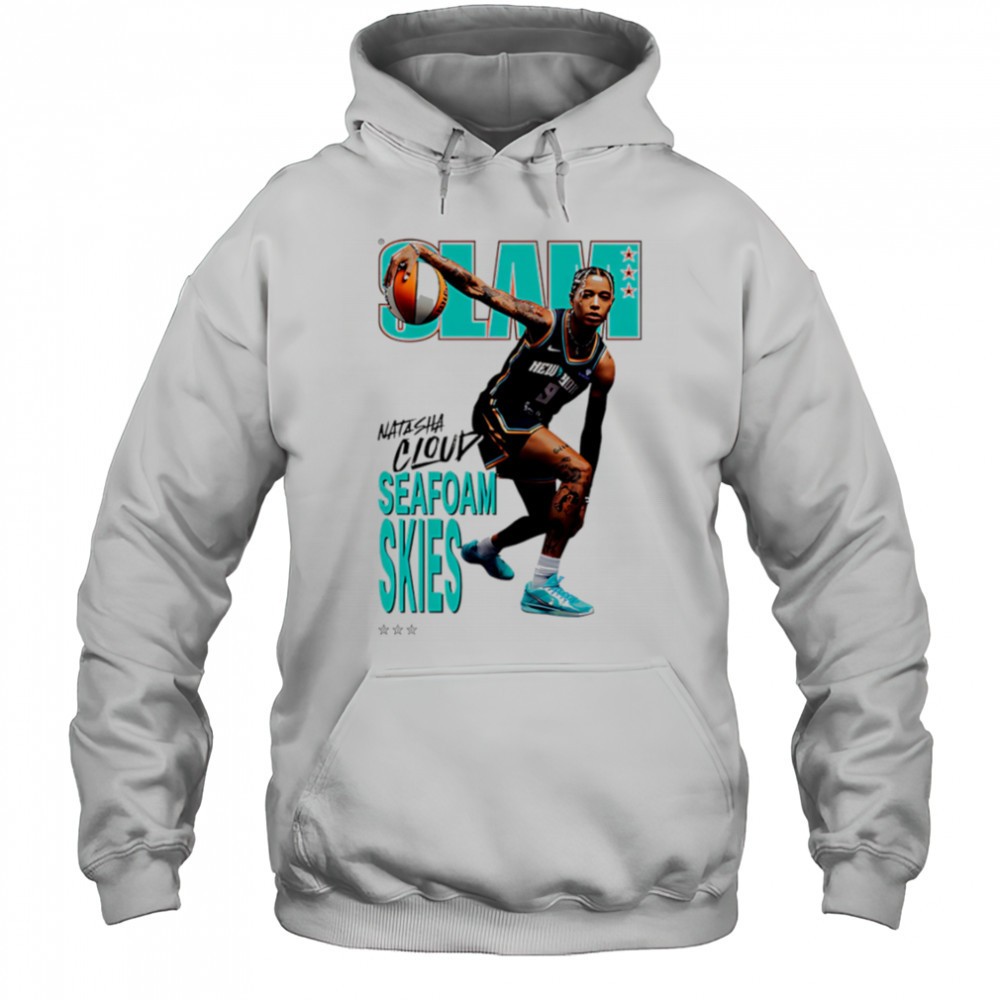 Slam Natasha Cloud seafoam skies shirt