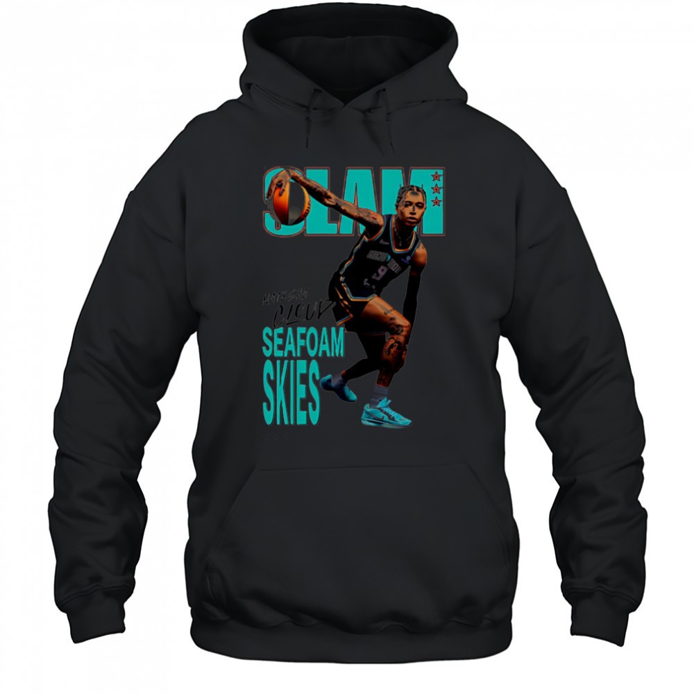 Slam Natasha Cloud seafoam skies shirt