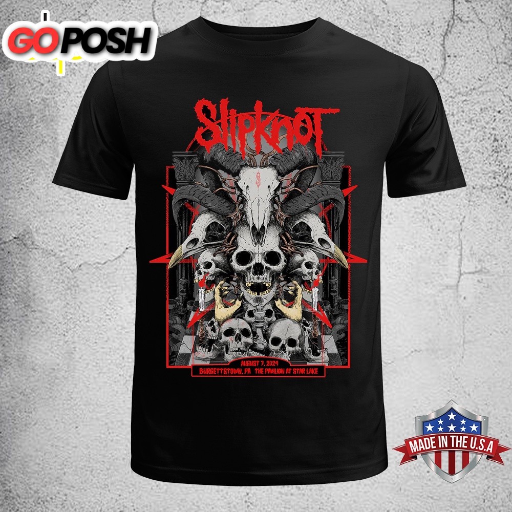 Slipknot 2025 Tour Burgettstown Poster Unisex T-Shirt