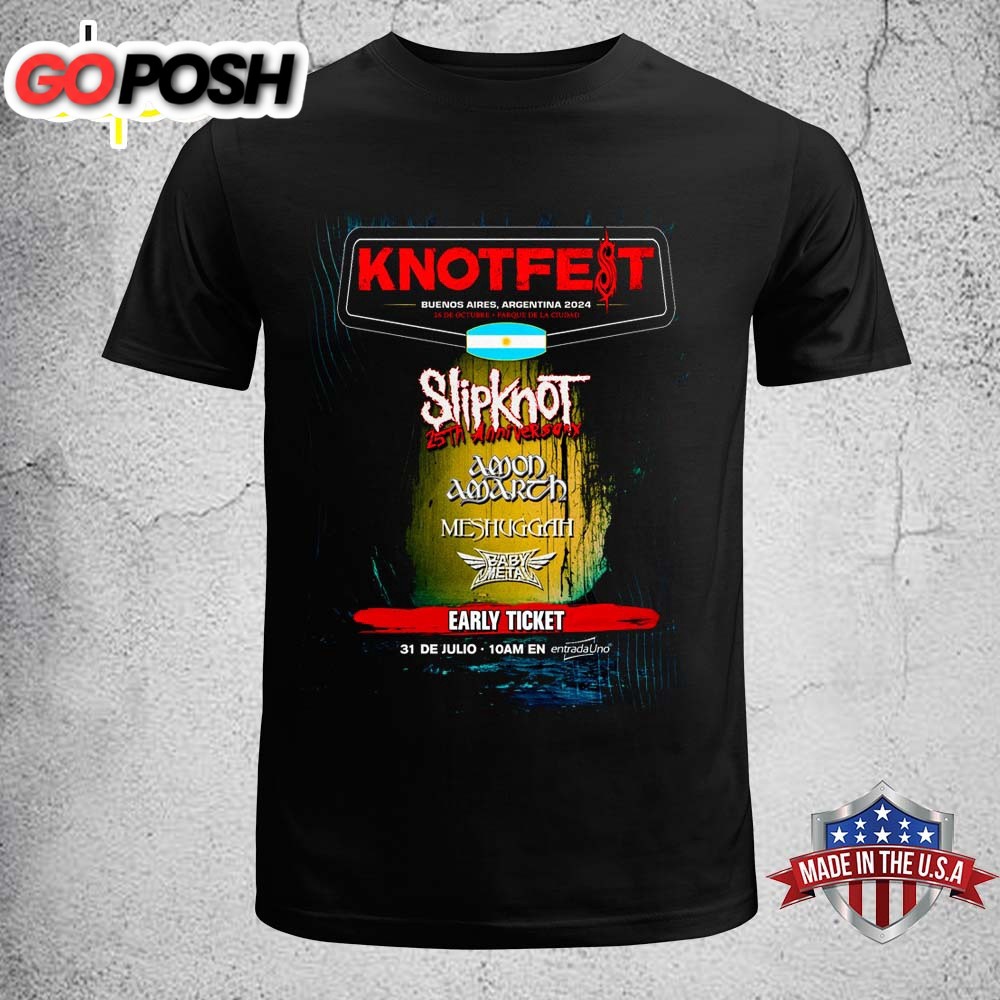 Slipknot 25th Anniversary Buenos Aires On October 26 Unisex T-Shirt