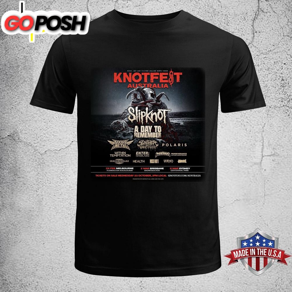 Slipknot Knotfest Australia 2025 Unisex T-Shirt