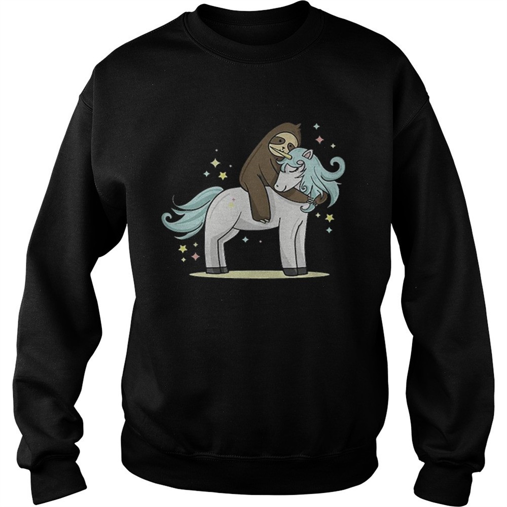 Sloth riding unicorn shirt