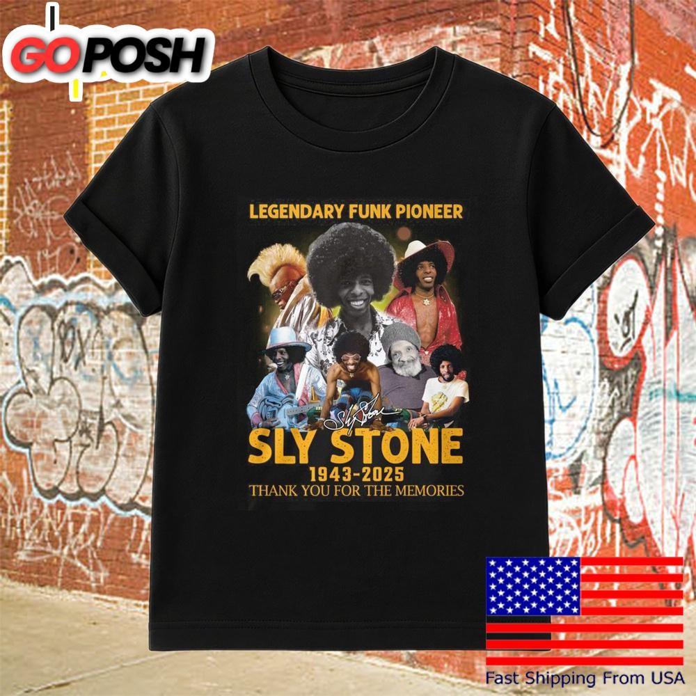 Sly Stone Legendary Funk Pioneer 2025 T-Shirt