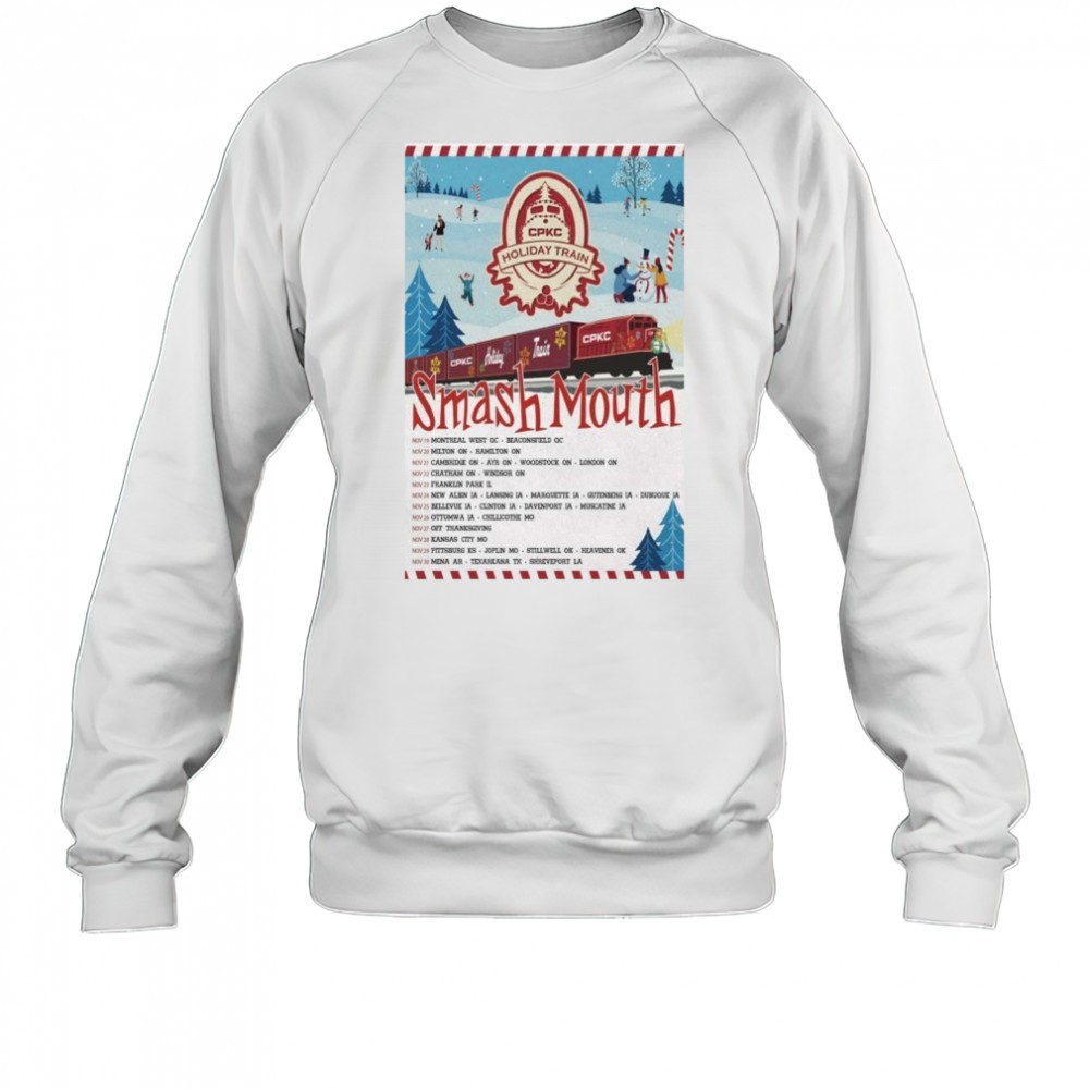 smash-mouth-cpkc-holiday-train-tour-2025-dates-christmas-t-shirt-llo7f31p Smash Mouth CPKC Holiday Train Tour 2025 Dates Christmas T-Shirt