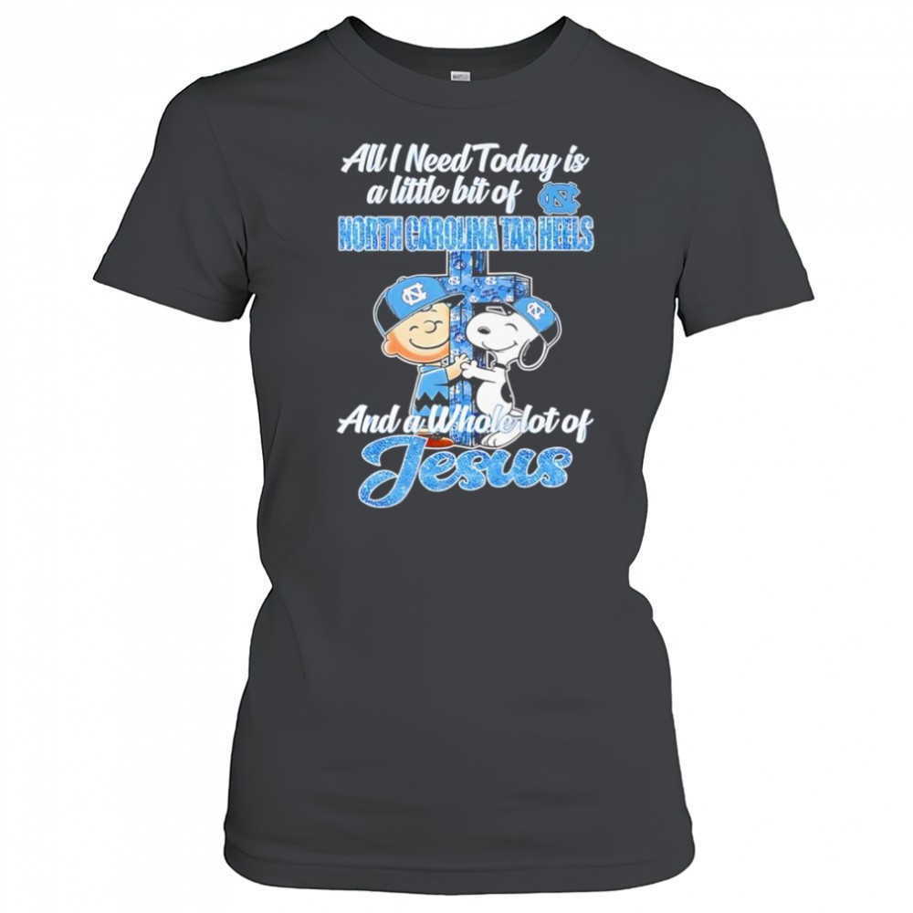 snoopy-and-charlie-all-i-need-today-is-a-little-bit-of-north-carolina-tar-heels-bms897ri Snoopy and Charlie all I need today is a little bit of North Carolina Tar Heels and a whole lot of Jesus shirt