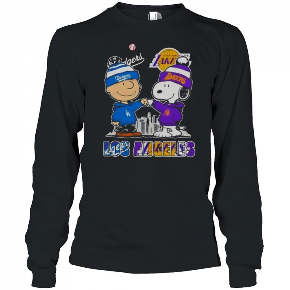 snoopy-and-charlie-brown-los-angeles-sports-dodgers-x-lakers-skyline-t-shirt-hne6zrru Snoopy And Charlie Brown Los Angeles Sports Dodgers X Lakers Skyline T-Shirt