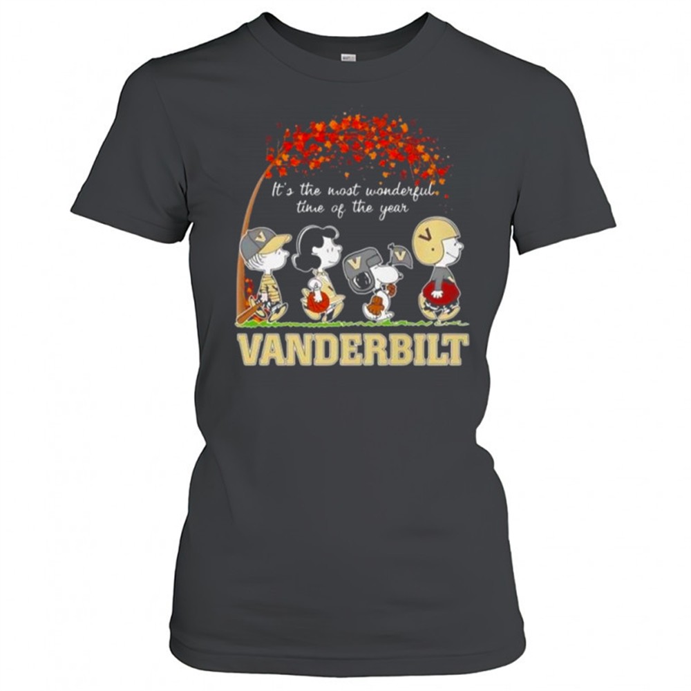 snoopy-and-friends-vanderbilt-sports-team-its-the-most-wonderful-time-of-the-yea-9nb2axwu Snoopy And Friends Vanderbilt Sports Team Its The Most Wonderful Time Of The Year Autumn T-Shirt