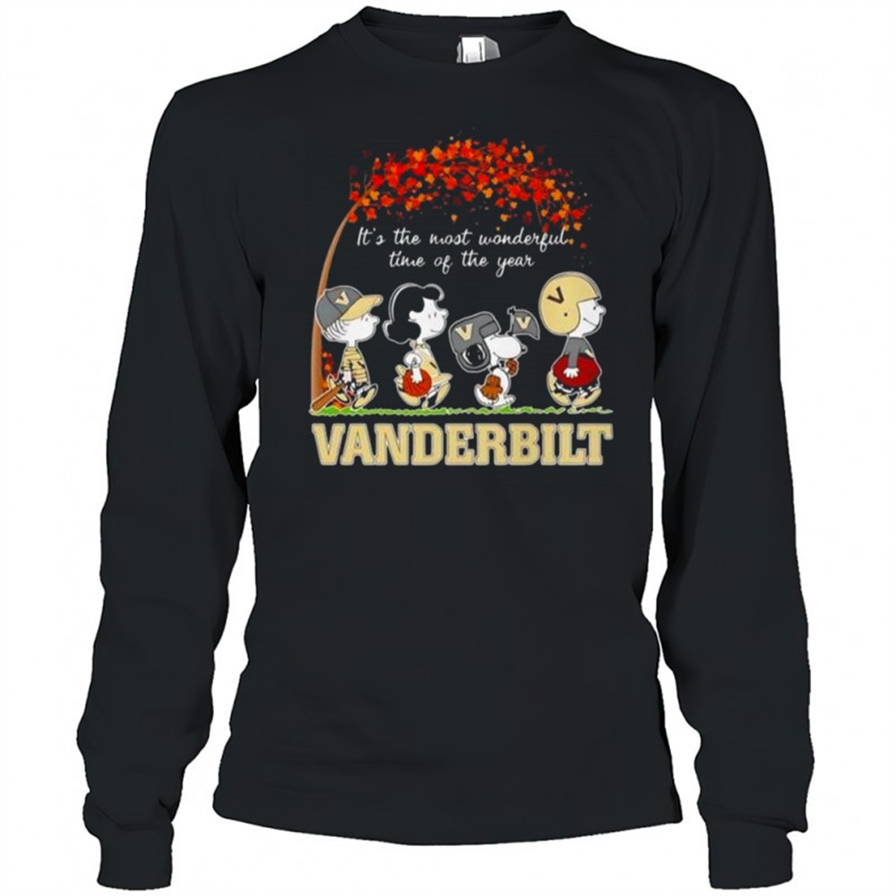 snoopy-and-friends-vanderbilt-sports-team-its-the-most-wonderful-time-of-the-yea-9nb2axwu Snoopy And Friends Vanderbilt Sports Team Its The Most Wonderful Time Of The Year Autumn T-Shirt