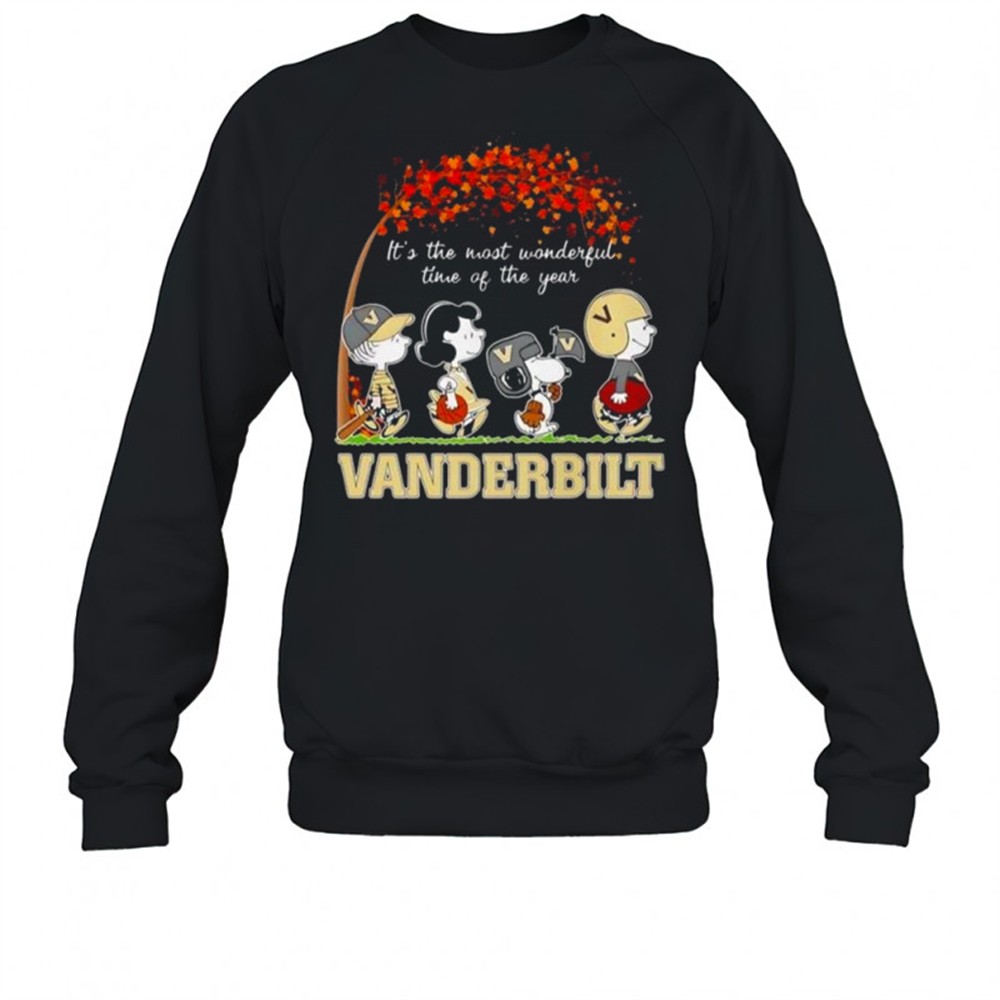 snoopy-and-friends-vanderbilt-sports-team-its-the-most-wonderful-time-of-the-yea-9nb2axwu Snoopy And Friends Vanderbilt Sports Team Its The Most Wonderful Time Of The Year Autumn T-Shirt