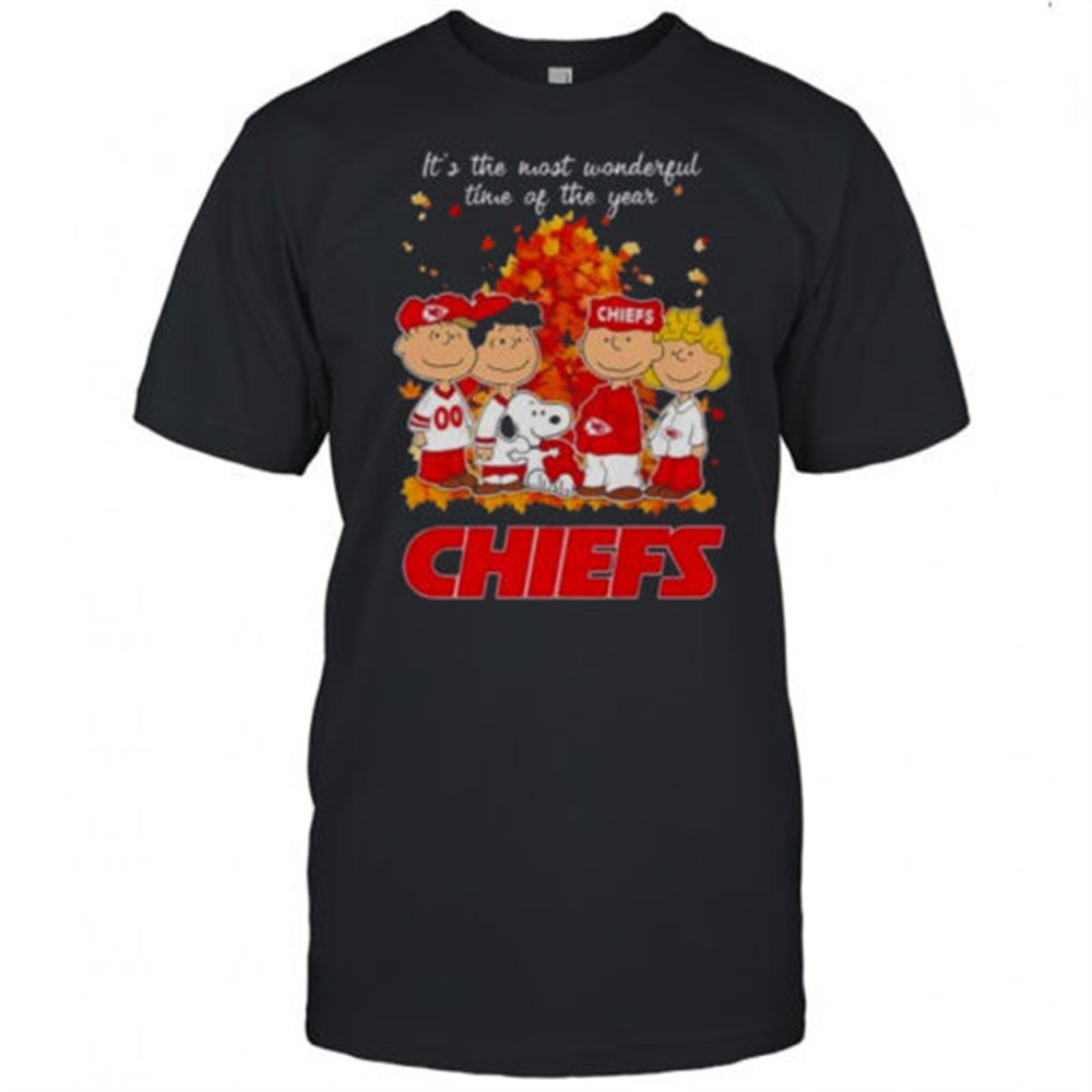 snoopy-and-friends-x-kansas-city-chiefs-its-the-most-wonderful-time-of-the-year-5iw8ievy Snoopy And Friends X Kansas City Chiefs Its The Most Wonderful Time Of The Year Autumn T-Shirt