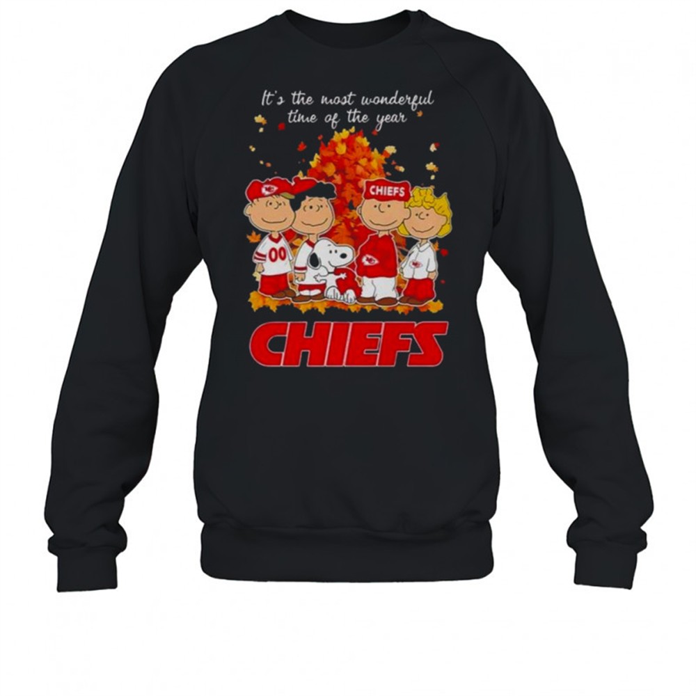 snoopy-and-friends-x-kansas-city-chiefs-its-the-most-wonderful-time-of-the-year-5iw8ievy Snoopy And Friends X Kansas City Chiefs Its The Most Wonderful Time Of The Year Autumn T-Shirt