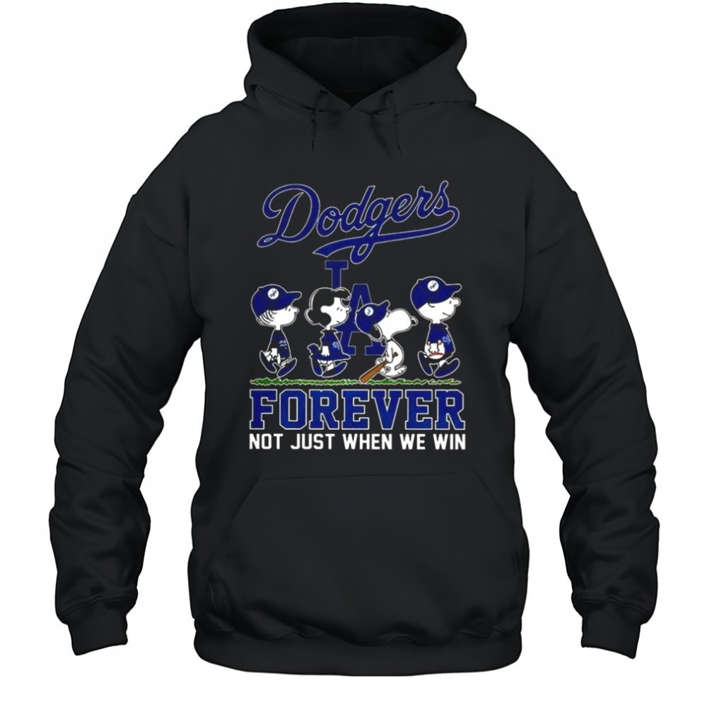 Snoopy And Friends X Los Angeles Dodgers Forever Not Just When We Win Baseball Lovers T-Shirt